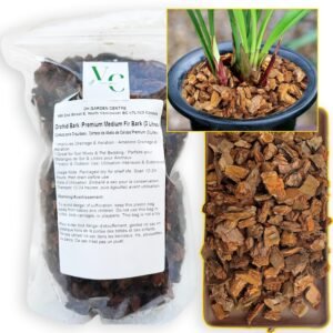 Orchid Bark 3L - Premium Medium Fir Bark for Orchid Potting Mix, Best for Repotting, Drainage, and Aeration, Ideal for Indoor and Outdoor Orchids (2.17lbs)